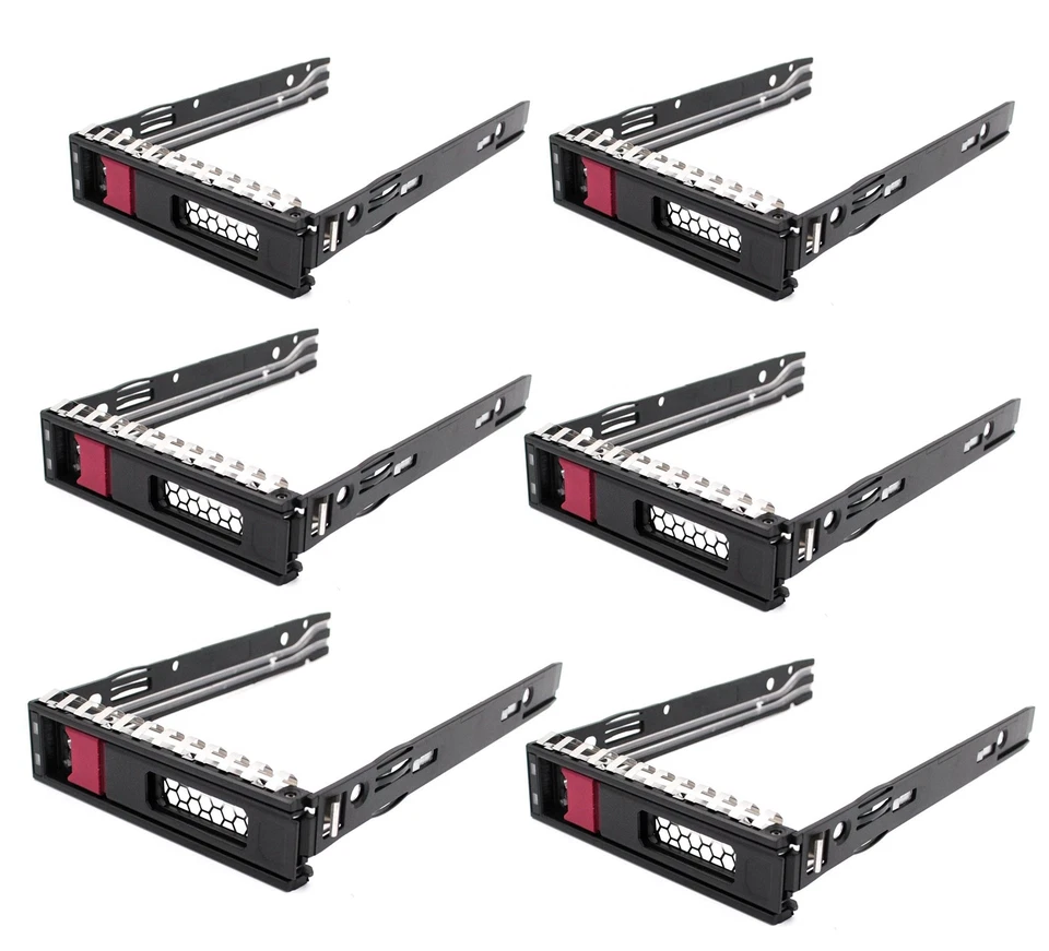 6pcs 3.5" Hard Drive Tray Caddy for HP ProLiant  ML350 ML110 Gen10 774026-001 - Image 1 of 4