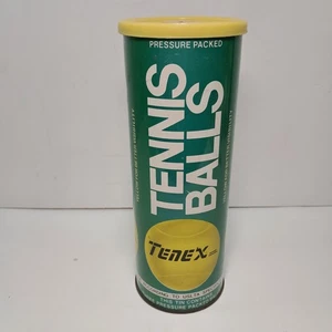 Vintage Tenex 3 gelbe Tennisbälle in original Metalldose mit Deckel Nelson Kansas... - Bild 1 von 11