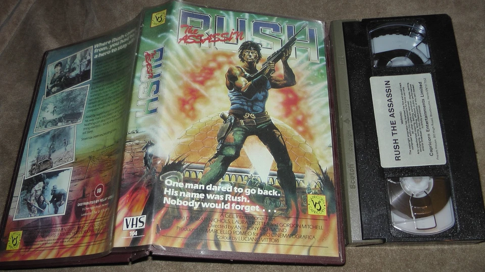 Rush The Assissin VHS Video Tape Big Box Ex Rental Capricorn Cert - Image 1 of 1