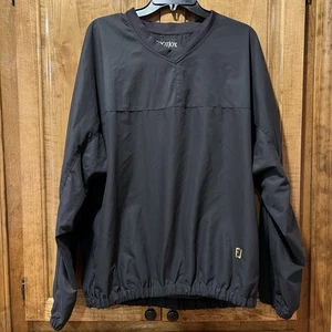 FootJoy Jacket Mens Large Black Long Sleeve V Neck Pull Over Outdoors Golf - Picture 1 of 8