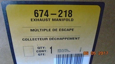 Colector de escape izquierdo conductor 5,0 L compatible con furgoneta 96-02 Express 1500 819308 Foto 1 de 3