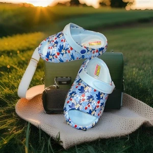 Boys sonic slides size 9/10 blue with a backstrap New With Box - Picture 1 of 17