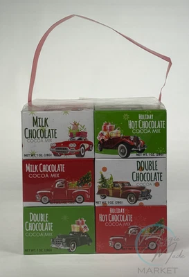 New Holiday Hot Cocoa Mix Gift Set – 12 Pack Retro Cars Christmas Hot Chocolate - Image 1 of 3