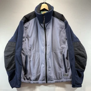 Cabelas Jacket Windshear Thinsulate Blue/Gray Sz L Fleece Hunting Outdoor Gear - Picture 1 of 14