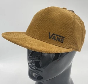 Vans Cord Splitz braun Mütze verstellbar Druckknopflasche OSFM neu mit Etikett Fehler LESEN! - Bild 1 von 19
