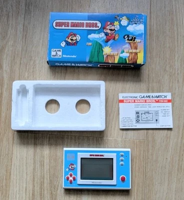 Probado Completo en Caja 1988 Nintendo Super Mario Bros. Juego y Reloj YM-105 Foto 1 de 4