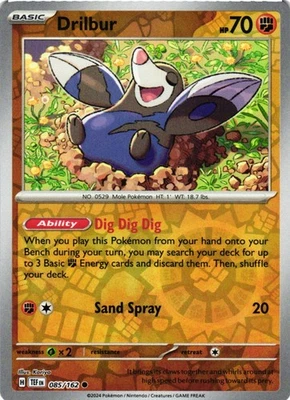 Drilbur Reverse Holo 085/162 SV05: Temporal Forces NM - Image 1 of 2