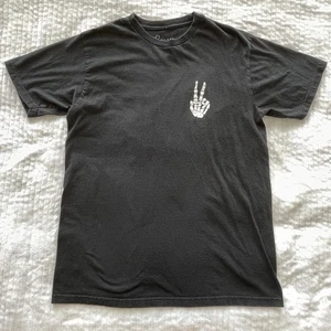 Bowery Supply Co. Graphic Tee Black Skeleton Peace Sign Streetwear Mens Size L - Picture 1 of 8