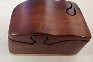 Myrtle & Koa handgefertigte Ahorn & Nussbaum Puzzle Box-gebraucht - Bild 1 von 9