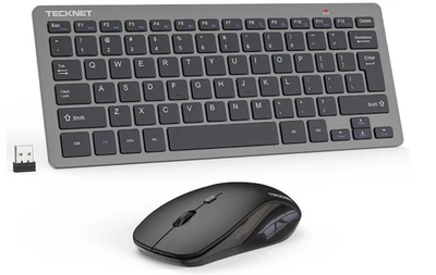 TECKNET Wireless Keyboard and Mouse Combo Mini Cordless Computer Keyboard - Image 1 of 4