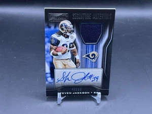 2018 Panini Playbook Steven Jackson /49 Game Worn Patch Auto Rams - Picture 1 of 2