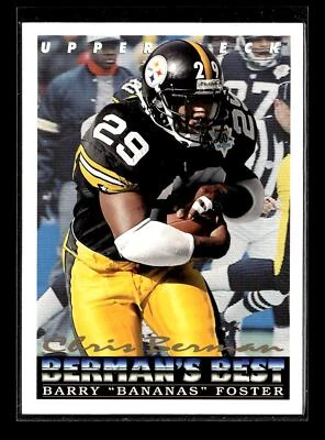1993 Upper Deck #435 Barry "Bananas" Foster Pittsburgh Steelers - Image 1 of 2