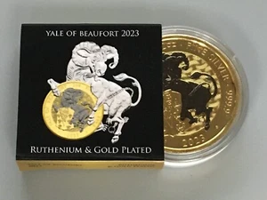 Queens Beasts 5 Pfund 2023, 2 OZ 999er Silber, mit Rhutenium+Gold (R9-6-71 - Bild 1 von 4