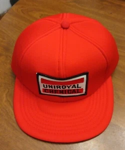Vintage  'UNIROYAL CHEMICAL' Foam Snapback  Baseball Cap USA - Picture 1 of 11
