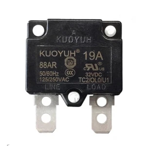 KUOYUH Interruttore automatico serie 88AR 125/250 VAC 32VDC-50VDC 50/60Hz 3-20A (1 confezione) - Foto 1 di 19