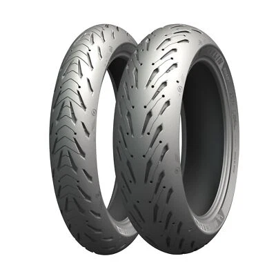 Par de neumáticos Michelin Road 5 120/70-17 y 160/60-17 para KTM 640 LC4 Supermoto 99-07 Foto 1 de 3