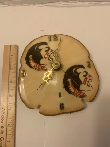 Vintage Florida State University Seminoles College Clock  Made In Japan Cover