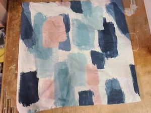 West Elm "Pink/Blue Brushstrokes" Euro Sham - Picture 1 of 2