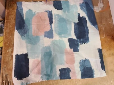 West Elm "Pink/Blue Brushstrokes" Euro Sham - Image 1 of 2