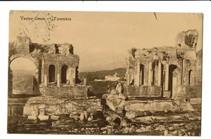 CPA - Carte Postale Italie -Sicile - Taormina- Teatra Greco 1923- S4823 - Imagen 1 de 2