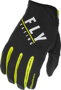 Fly Racing Windproof Lite Gloves 7 Black/Hi Vis 371-14207 - Picture 1 of 1