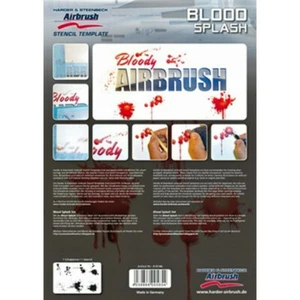 "Plantilla de aerógrafo Harder and Steenbeck ""Blood Splash" - Imagen 1 de 2
