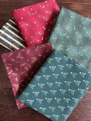 Hoffman Fabrics Celestials, Benartex Over 2 Yards Total - VTG Metallic Gold RARE - Image 1 of 4