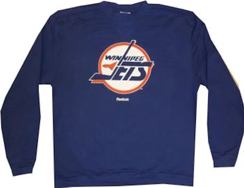 Winnipeg Jets Throwback Reebok Crew Oversized Fit Sweatshirt Runs Big $40 Cover