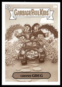 2022 Topps Week 6 Garbage Pail Kids - We Hate The 90's #28b Gross Greg Sepia - Picture 1 of 2