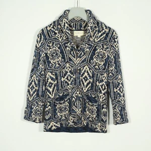 Rare Denim Supply Polo Ralph Lauren Aztec Tribal Design Cardigan - XS - Blue - Picture 1 of 9
