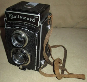 Macchina fotografica vintage Rolleicord Carl Zeiss Ia TLR pellicola - 6x6 Triotar 3,5/7,5 - Giappone - Foto 1 di 9