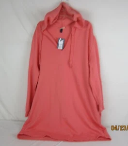 Women's Universal Thread Mini Fleece Long Sleeve Orange Tunic Dress 1X - Picture 1 of 14