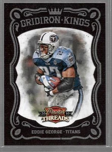 Panini Threads Gridiron King 2010 enmarcado rojo #14 Eddie George Titans/100 Ohio - Imagen 1 de 1
