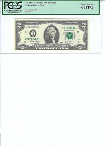 2003 $2 FRN FR1937-I* PCGS 67 PPQ, Minneapolis * Note S/N I01953092*!!! - Picture 1 of 2