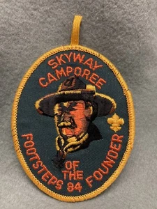 (jab-30) Pfadfinder - Skyway Camporee '84 - Baden-Powell Oval Patch - Bild 1 von 2