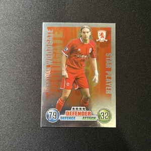 💥Jonathan WOODGATE Match ATTAX 2007-2008 STAR PLAYER MIDDLESBROUGH - Picture 1 of 2