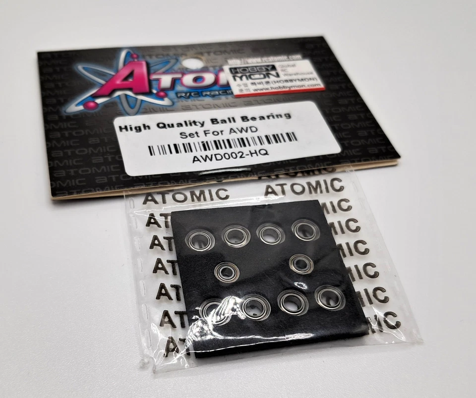 Atomic #AWD002-hq ~ High Quality Ball Bearing Set for Kyosho Mini Z AWD - Image 1 of 1
