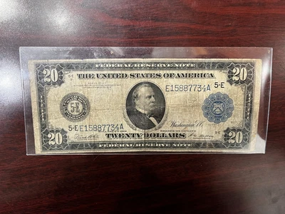 1914 $20 Large Federal Reserve Note RICHMOND (5-E) - Image 1 of 2
