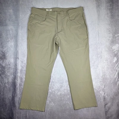 Onward Reserve Pants Mens 40x32 Beige Performance Stretch 5 Pocket (40x26) EUC - Image 1 of 4