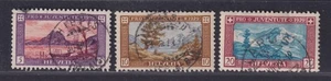 Switzerland Scott B49-B51 1929 Swiss Scenery Semi-Postal Stamps - Picture 1 of 2