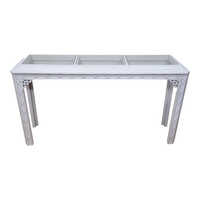 Mesa CONSOLA CHINA moderna Chippendale estilo inglés ASIÁTICA tallada madera pintada Foto 1 de 4