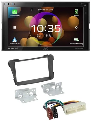 JVC DAB MP3 2DIN Bluetooth USB Autoradio für Hyundai i40 Typ VF ab 2016 schwarz - Bild 1 von 4