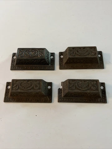 Vintage Brass Feet Furniture table leg toe cap set 4 Pieces Cover