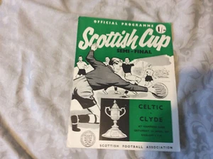 1967 SCOTTISH CUP SEMI FINAL GLASGOW CELTIC V CLYDE LISBON SEASON G - Picture 1 of 1
