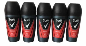 5 x Sure Men Original 48H Anti-Perspirant Roll-On Deodorant 50ml - Picture 1 of 6