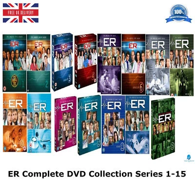 E.R. Series 1-15 Complete Collection 1 2 3 4 567891011 12 14 15 Sealed UK R2 DVD - Image 1 of 4