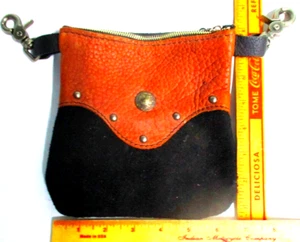 leather purse lady rider bag biker chick motorcycle riding accessory new - Picture 1 of 2