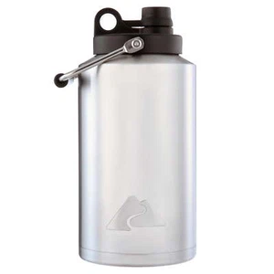 1-Gallon Insulated Stainless-Steel Water Jug, Silver - Picture 1 of 8