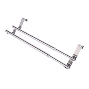 Extendable Over Door Towel Rack Bar Hanging Holder Bathroom Kitchen Hotel Cabine - Picture 1 of 8