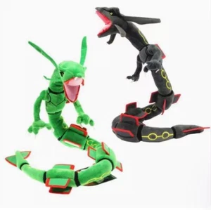 Anime Rayquaza 30" Plush Toy Dragon Stuffed Animal Soft Doll With Skeleton Gift - Picture 1 of 12
